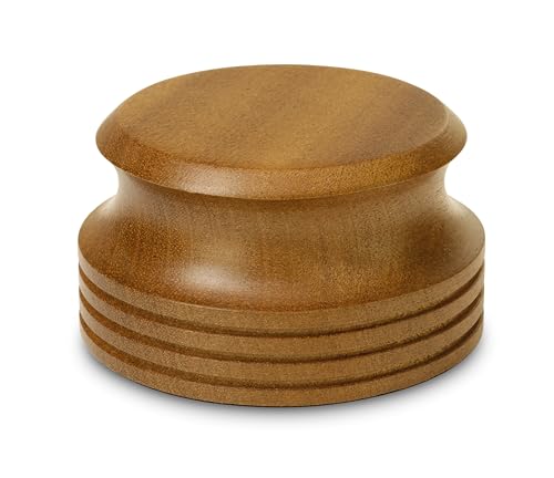 Dynavox Stabilizzatore Per Giradischi Pst-300 W, Peso Di Appoggio Per Dischi Con Alloggiamento In Vero Legno, 300 G, Legno Sapelli