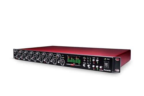Scarlett Octopre Dynamic Di Focusrite, Per Registrare, Produrre E Suonare Musica Dal Vivo — Preamplificatore Microfonico A Otto Canali Con Conversione