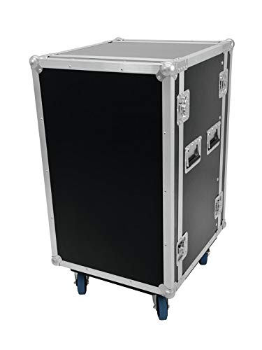 Roadinger 30109132 Rack Professionale 18He Con Ruote, 45 Cm