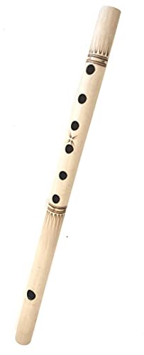 Flauto Etnico Balinese In Bambù, 34 Cm