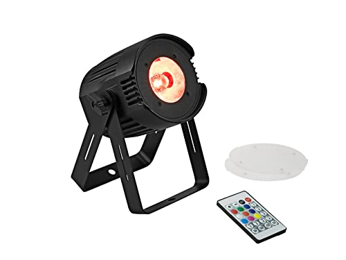Eurolite Led Pst-40 Qcl Spot | Faretto Led Con Mix Di Colori Rgbw, Telecomando Ir E 2 Filtri Antigelo