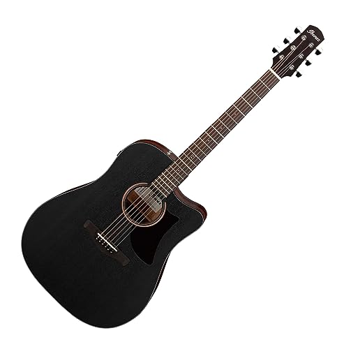 Ibanez Aad190Ce-Wkh Weathered Black Open Pore - Chitarra Acustica