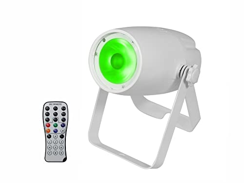 Eurolite Led Pst-10 Qcl Spot Ws, Faretto Led Con Led Cob E Controllo Dmx E Telecomando A Infrarossi