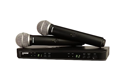 Shure Blx288E/Pg58 Coppia Radiomicrofoni Wireless Per Canto Karaoke Presentazioni Dj