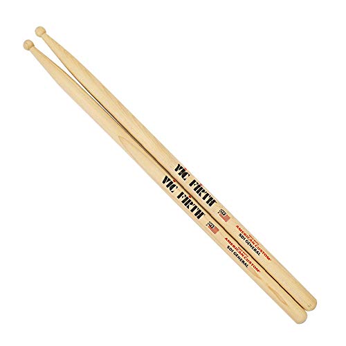 Vic-Firth Sd1 General Sticks, American Custom, Wood Tip - Bacchette Con Punta In Legno