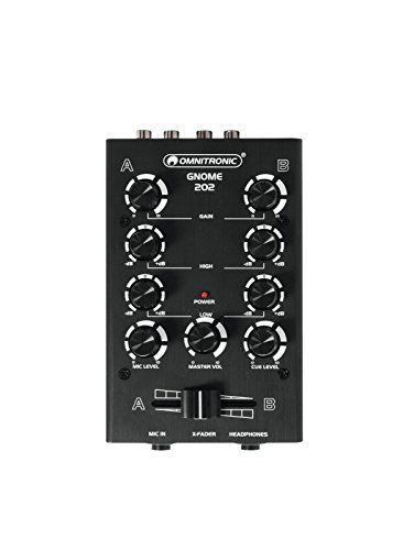 Omnitronic Gnome 202 Mini Mixer Black