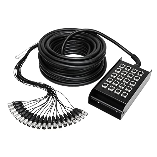 Adam Hall K 20 C 15 - Cavo Multiplo 16/4 Con Ciabatta Audio Stagebox, 15 M