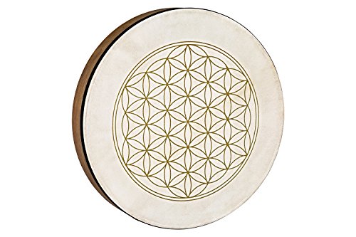 Sonic Energy Hand Drum 16 Pollici – Design Fiore Della Vita – Tamburo A Cornice Per Meditazione, Viaggi Sonori, Percussioni – Strumento Sciamanico Con
