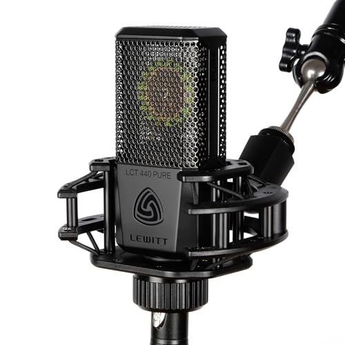 Microfono A Condensatore Xlr Per Voce, Voce, Registrazioni Strumentali E Streaming, Lct 440 Pure 1", Capsula A Condensatore Con Ragno Microfono E Filt