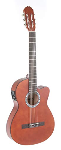 Pure Gewa Chitarra Classica Basic Electro, Cutaway, Con Pickup, Con Accordatore, Noce