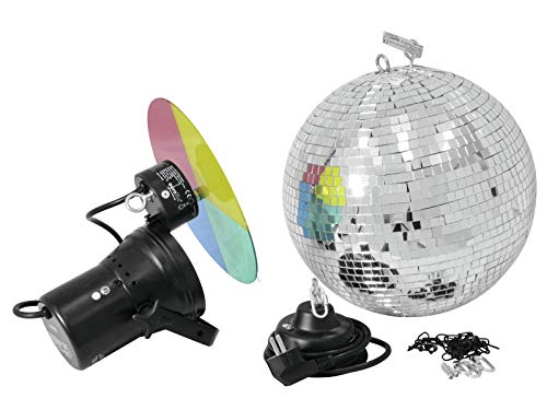 Eurolite - Set Palla A Specchio Con Faretto Pinspot