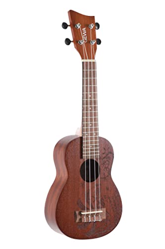 Gewa Ukulele Soprano Manoa Kt-So-Nippon Sapelli Nippon Opaco Con Custodia