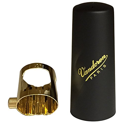 Vandoren Lc08P Legatura Optimum Dorata E Copribocchino In Plastica Per Sassofono Tenore