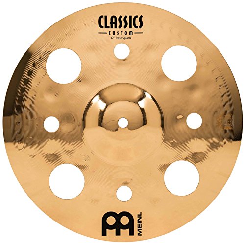 Meinl Cymbals Classics Custom Brilliant Piatto Trash Splash 12 Pollici (30,48Cm) Per Batteria - Bronzo B12, Finitura Brillante, Prodotto In Germania (