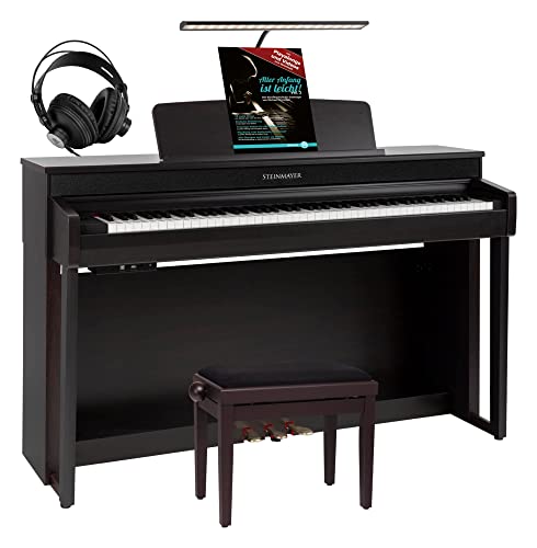 Steinmayer Dp-361 Rw Set Pianoforte Digitale - 88 Tasti Con Azione A Martello - Ebano/Ivory Touch - Audio/Midi Bluetooth - Set Comprensivo Di Panca Pe