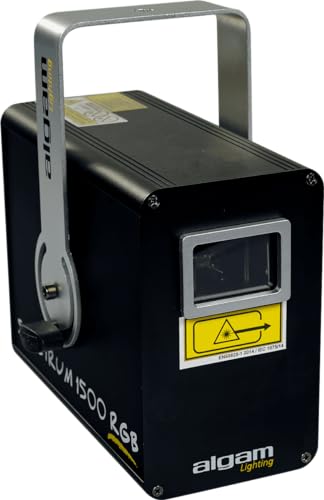 Algam Lighting - Spectrum 1500 Rgb - Laser D'Animazione Multicolore 1500Mw Rgb - Laser Class 4 - Ip20-260 X 260 X 150 Mm