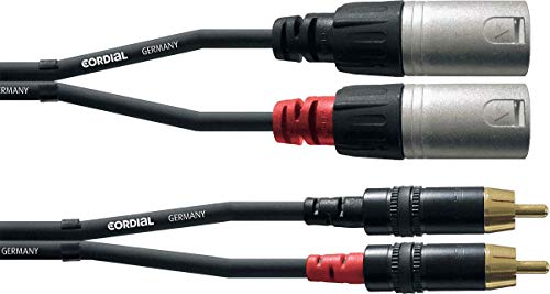 Cordial, Cordial - Cfu 6 Mc Cavo Sbilanciato Stereo, 2X Rca Maschio/2X Xlr Maschio Rean 6 M