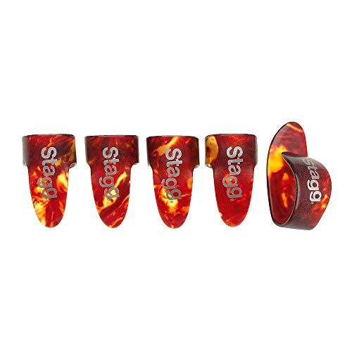 Stagg Finger & Thumb Pick Pack (Tortoise Shell) Medium
