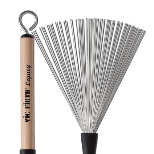 Vic Firth - Spazzole Metalliche Retrattili Con Comode Impugnature In Legno - Legacy