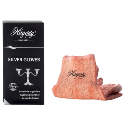 Hagerty Silver Gloves Guanti Detergenti Per Argento Con Antiossidante 1 Paio I Guanti In Cotone Impregnato Per Lucidare I Pratici Guanti Per Pulire Ar