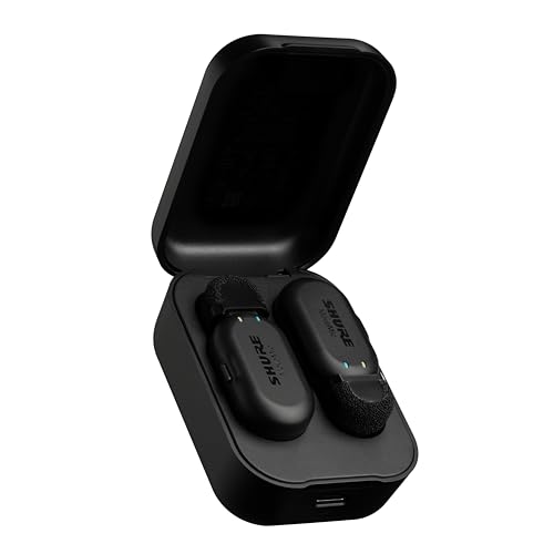Shure Movemic Two Pro Direct To Phone Microfono Lavalier Wireless Per Iphone E Android, Mini Mic Bluetooth, 24 Ore Di Ricarica, Configurazione Rapida,