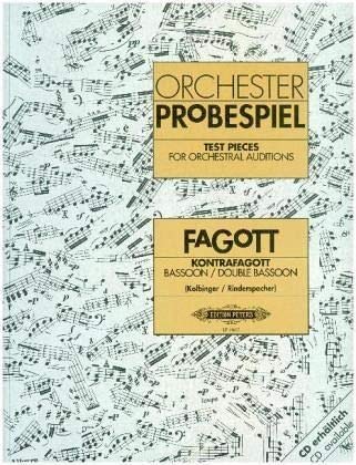 Test Pieces For Orchestral Auditions - Bassoon. For Fagotto