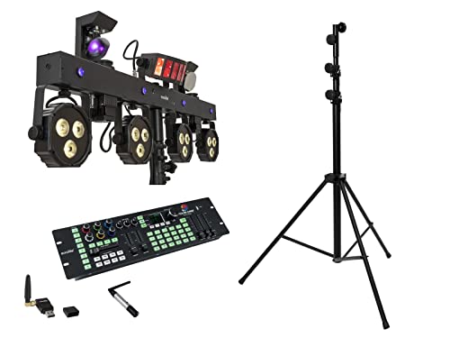Eurolite Set Led Kls Scan Next Fx Compact Light Set + Controller + Supporto In Acciaio