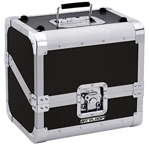 Reloop 80 Record Case Black - Reloop 80 Record Case Nero - Classica Custodia Per Dischi, Angoli Di Protezione Arrotondati, Nero
