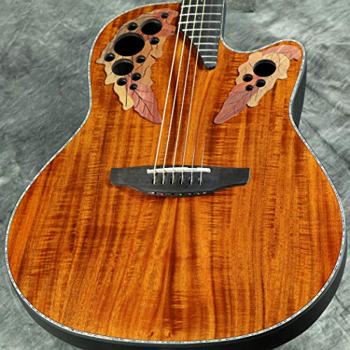 Ovation Ce44P-Fkoa Celebrity Elite Exotic Figured Koa Electro-Acoustic Guitar