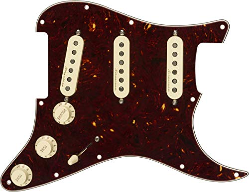 Fender Pickguard Pre-Cablato Strat Texas Special - S / S / S / S / S / S - Nero