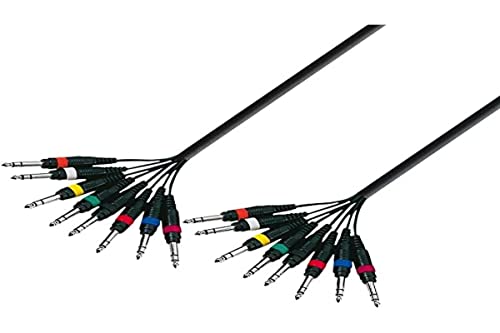 Adam Hall Cables 3 Star L8 Vv 0500 - Cavo Multipolare 8 X Jack Stereo Da 6,3 Mm A 8 X Jack Stereo Da 6,3 Mm 5 M