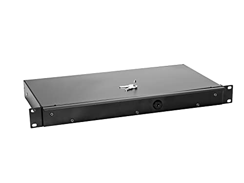 Omnitronic Cassetto Rack Ke-1 Con Serratura 1U | Cassetto Richiudibile Per Rack Da 19"