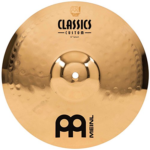 Meinl Cymbals Classics Custom Brilliant Piatto Splash 12 Pollici (30,48Cm) Per Batteria - Bronzo B12, Finitura Brillante, Prodotto In Germania (Cc12S-