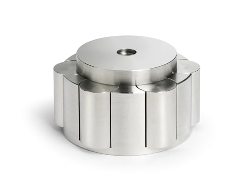 Dynavox Stabilizzatore Per Giradischi Pst450, Peso Del Disco In Acciaio Inox, Adattabile Da 280 G A 450 G, Argento, 207852