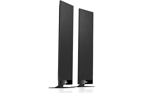 Kef T301 Lautsprecher Schwarz Paar|Ultra Flach| 3,5Cm Tief|10-150W|Hifi|Heimkino|Tv