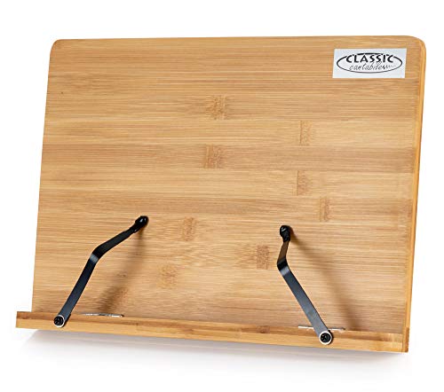Classic Cantabile Leggio Spartiti Da Tavolo In Bambù Versione Grande