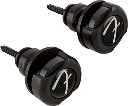 Fender Infinity Strap Locks Per Chitarra E Basso - Rotazione A 360° - Nero