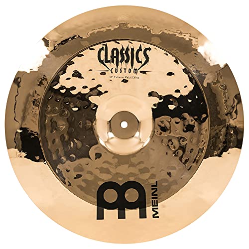 Meinl Cymbals Classics Custom Extreme Metal Piatto China 18 Pollici (45,72Cm) Per Batteria - Bronzo B12, Finitura Brillante, Prodotto In Germania (Cc1