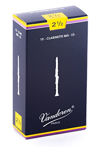 Vandoren Traditionnelles Boite De 10 Anches Clarinette Mib N.2,5