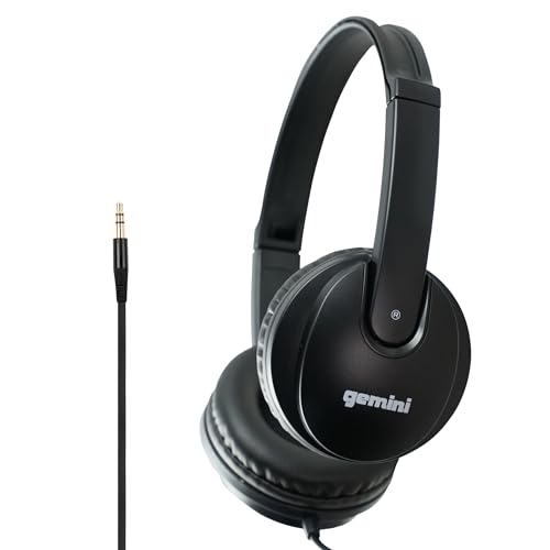 Gemini Djx-200 - Cuffie Da Dj Comode, Leggere, Driver Dinamici Da 40 Mm, Colore: Nero