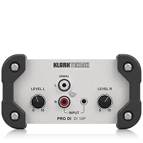 Klark Teknik Pro Di Di 10P Di Box Passivo Con Ingresso Stereo/Uscita Mono Sommata, Trasformatore Midas E Gamma Dinamica Estesa