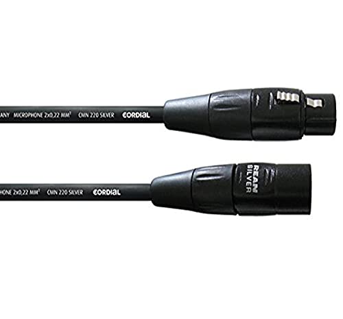Cordial Cim 0,5 Fm - Cavo Per Microfono, Da Xlr Femmina A Xlr Maschio, Lunghezza 0,5 M
