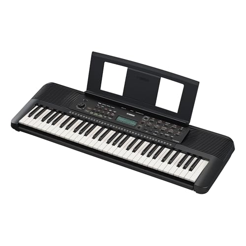 Yamaha Psr-E283 - Tastiera Digitale Portatile Per Principianti Con 61 Tasti, 410 Suoni Strumentali, 150 Stili Di Accompagnamento E 122 Brani, 2 Lezion