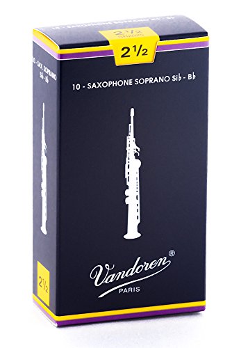Vandoren Traditionnelles Boite De 10 Anches Saxophone Soprano N.2,5