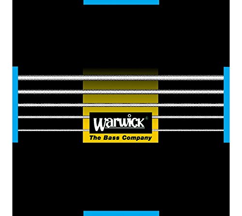 Warwick 40300 Black Electric 5-String Med-Light 040-130 - Set Di Corde Per Basso A 5 Corde