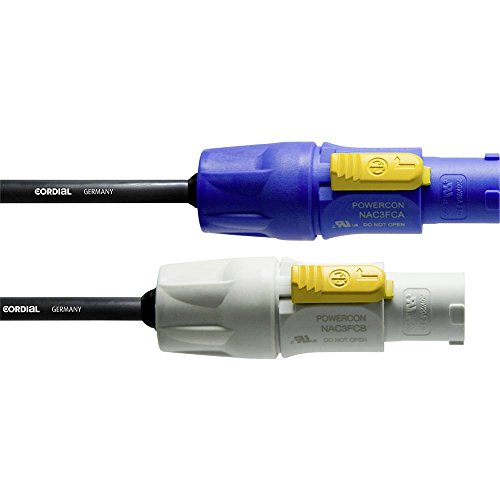 Cordial S - Cavo Powercon, Blu, Tipo A, Power In/Schuko Cfca 1,5 Fcb