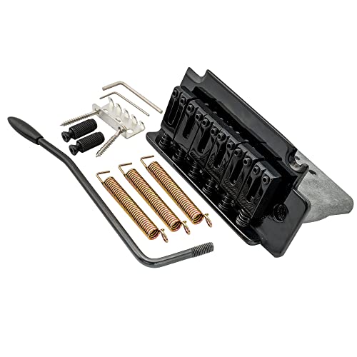 Musiclily Pro 10,5Mm 2 Pivot Ponte Tremolo Blocco Corto Per Chitarra Elettrica Squier Stratocaster, Nero