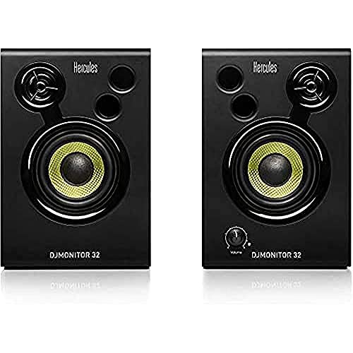 Hercules Djmonitor 32: 2 Altoparlanti Attivi Per Monitoraggio Da 15 Watt Rms Ciascuno