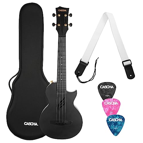 Ukulele Carbon Fibre Black Set