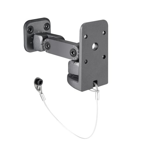 Adam Hall Stands Suwmb 10 B - Supporto Da Muro Universale Per Cassa Fino A 10 Kg, Nero